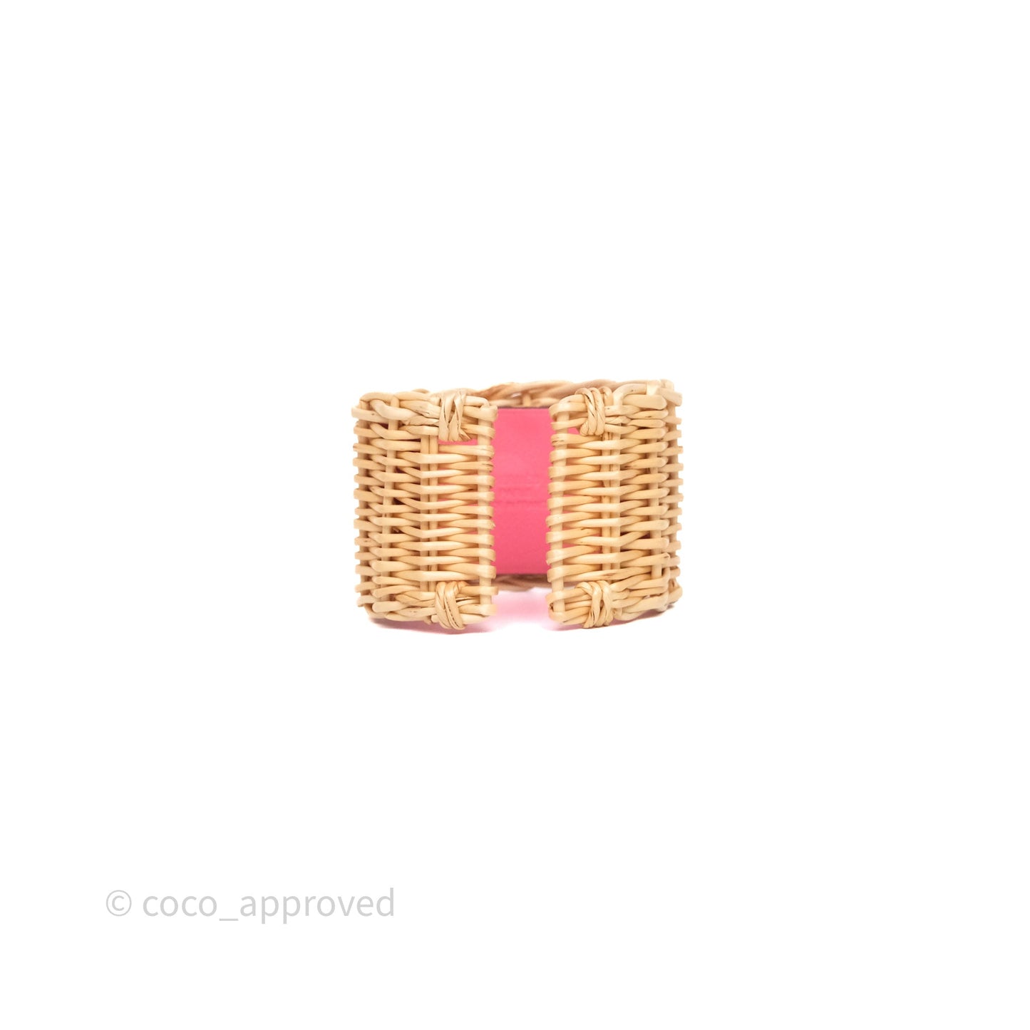Hermès Medor Picnic Cuff Bracelet Rose Azalée Palladium Hardware