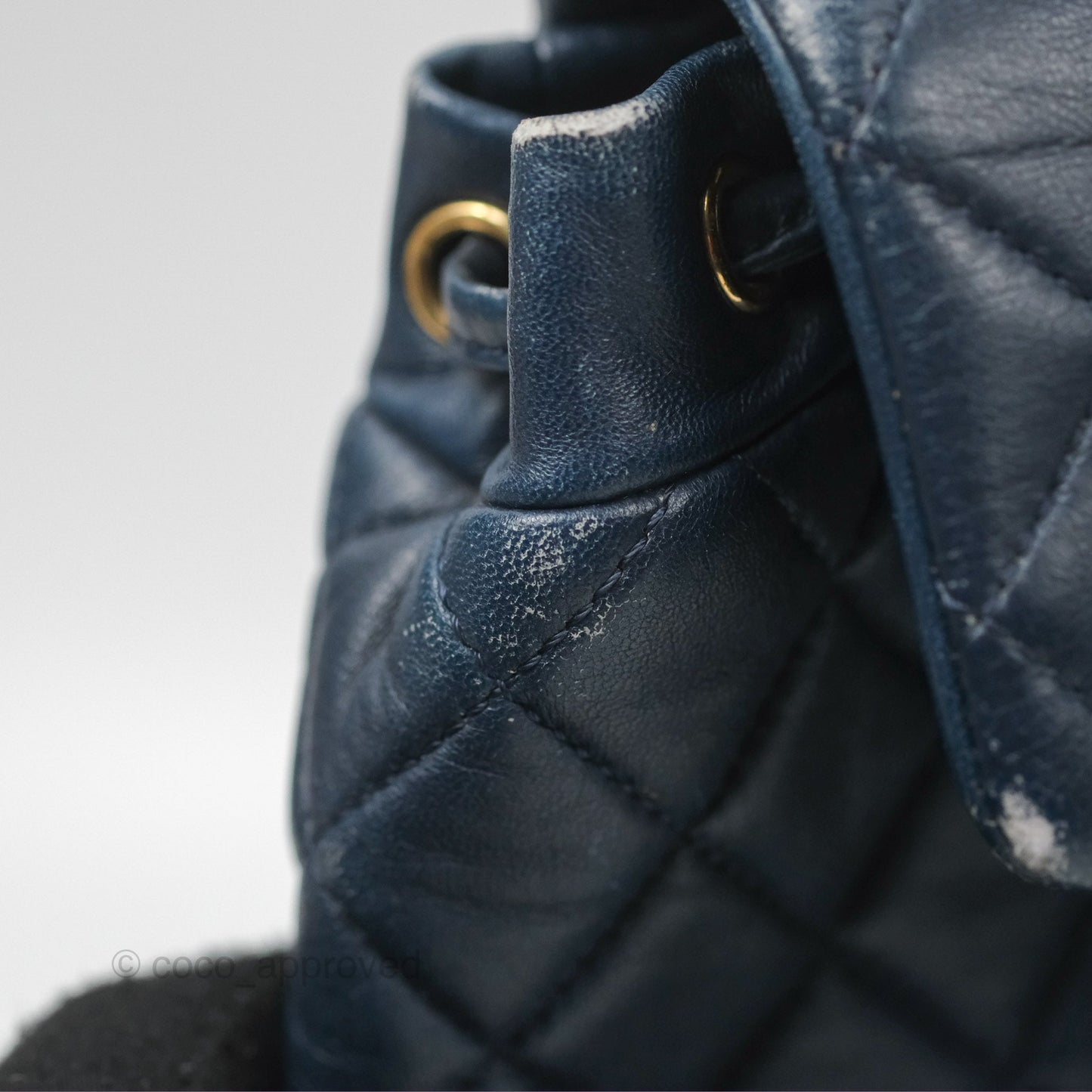 Chanel Mini Navy Calfskin Urban Spirit Backpack ⁣⁣⁣⁣⁣⁣⁣⁣⁣⁣⁣⁣⁣⁣Gold Hardware