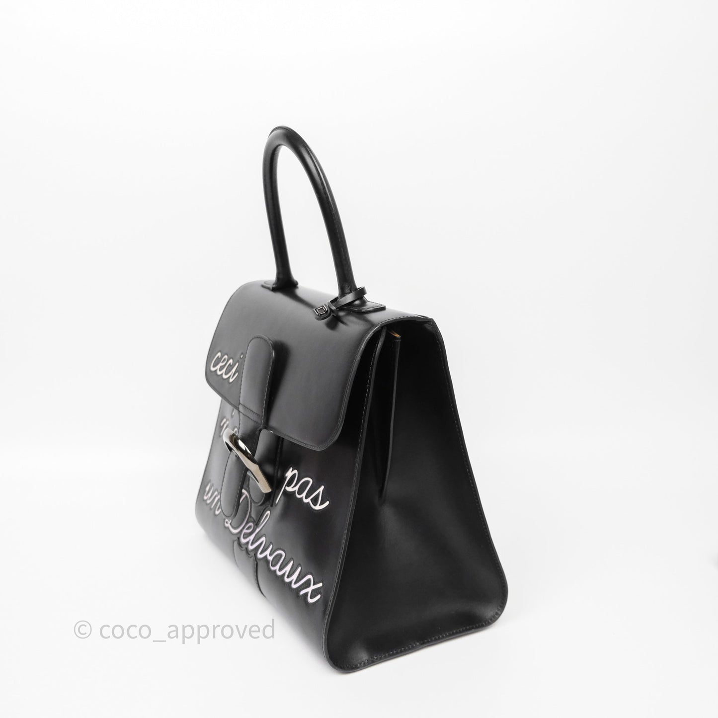Delvaux Brillant L'Humour MM Black Calfskin