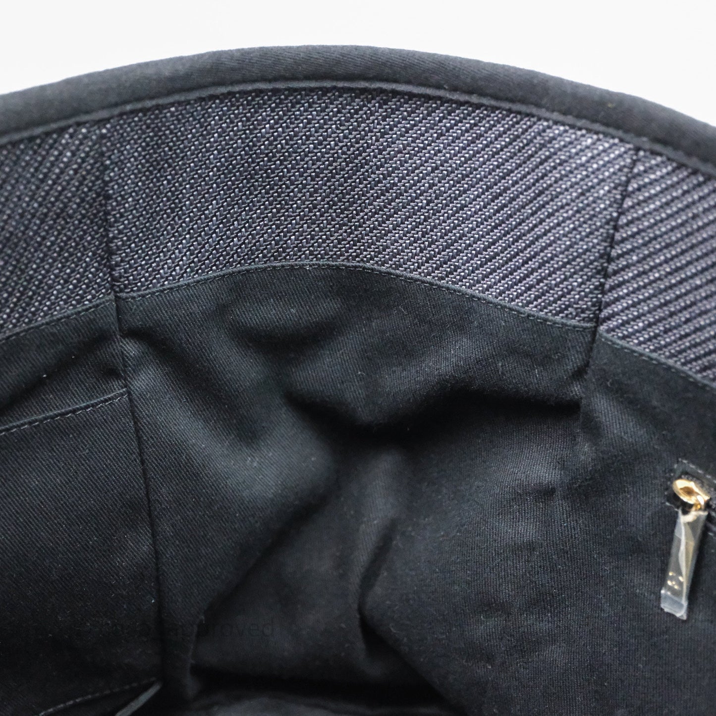 Chanel Medium Deauville Navy Canvas Gold Hardware