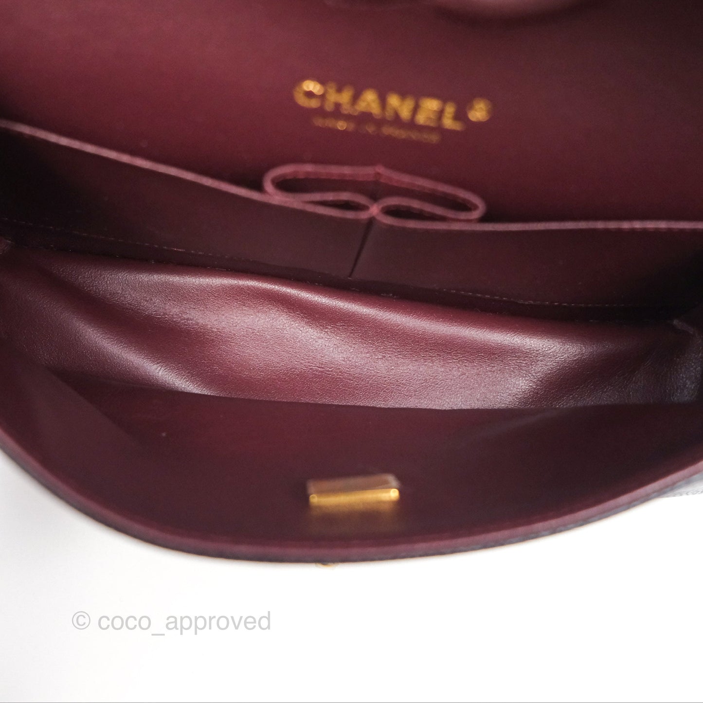 Chanel Classic M/L Medium Flap Quilted Black Caviar Gold Hardware