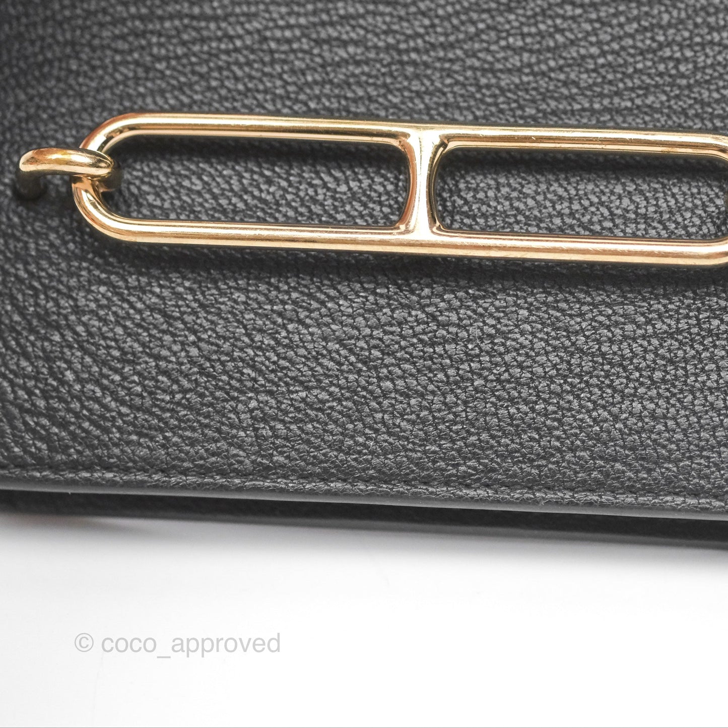 Hermès Roulis Slim Wallet Black Noir 89 Chevre Mysore Gold Hardware