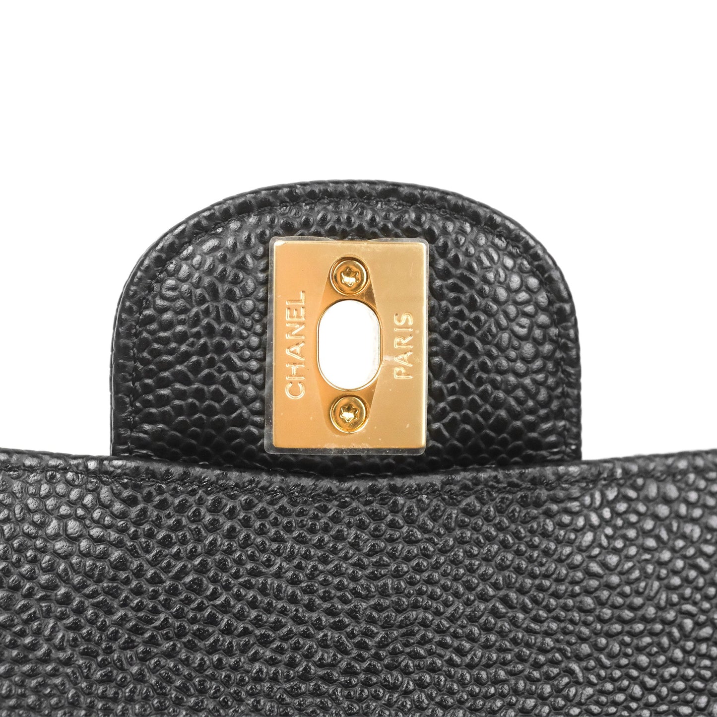 Chanel Small Classic Quilted Flap Black Caviar Gold Hardware