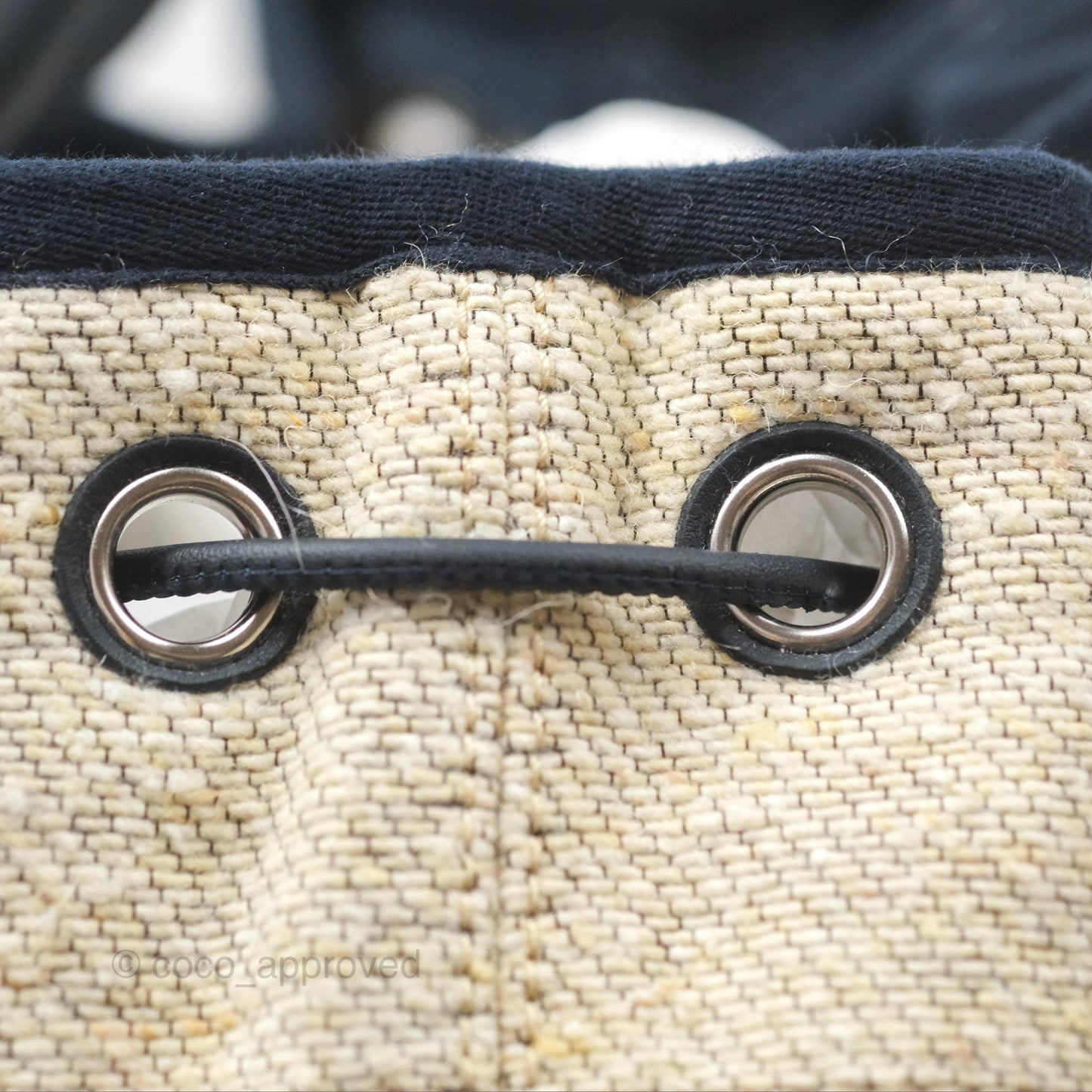 Chanel Canvas Deauville Backpack Beige