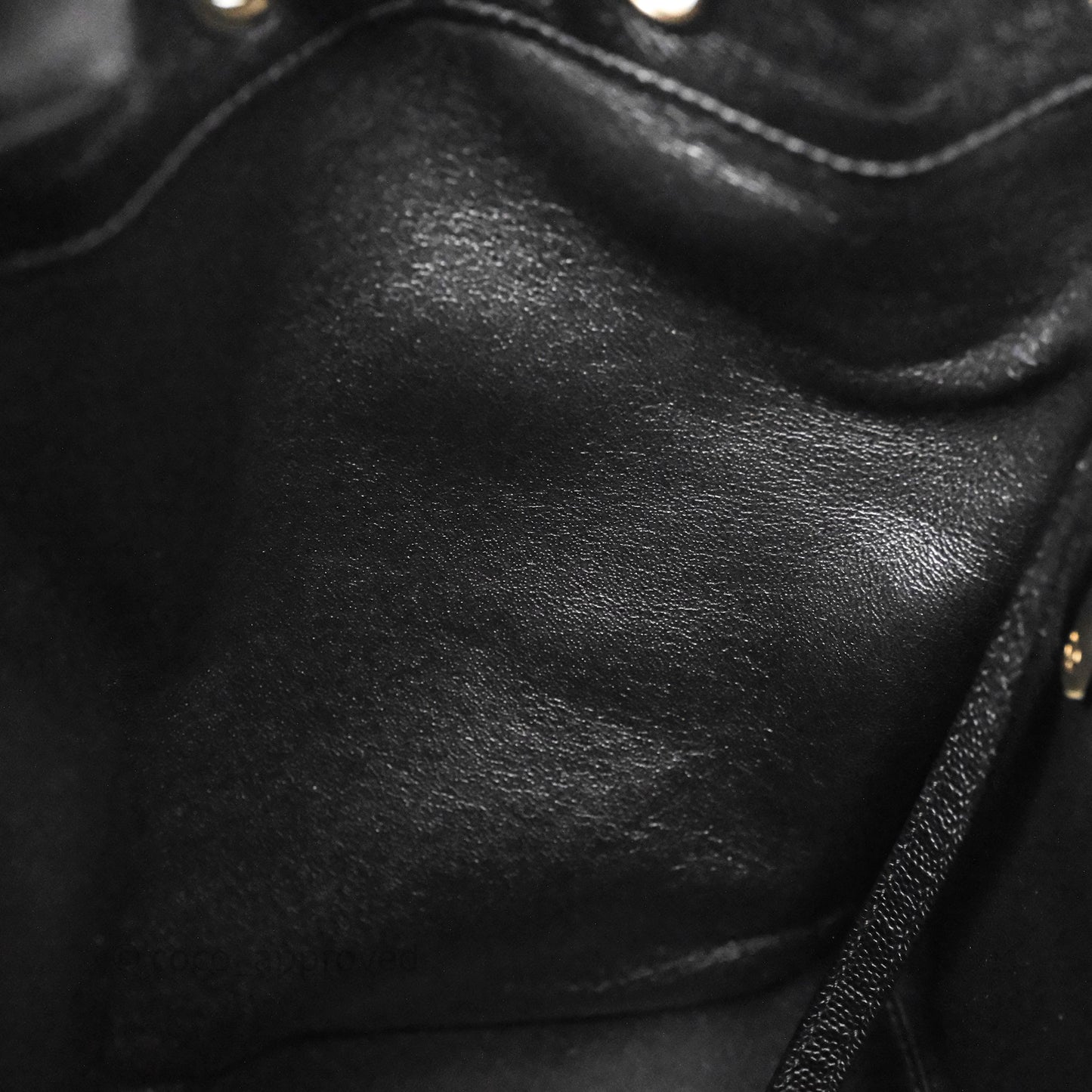 Chanel Quilted Business Affinity Backpack Black Caviar Gold Hardware