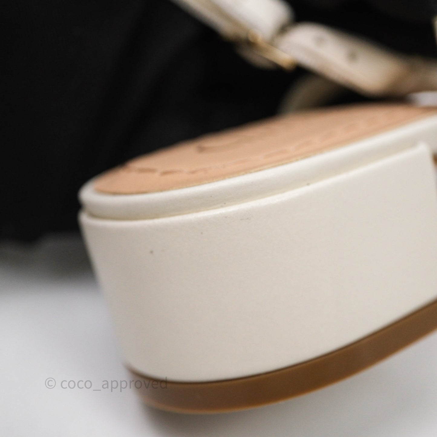 Dior Ballet Slingback Pump White Cannage Tweed Gold-Tone Metallic Thread