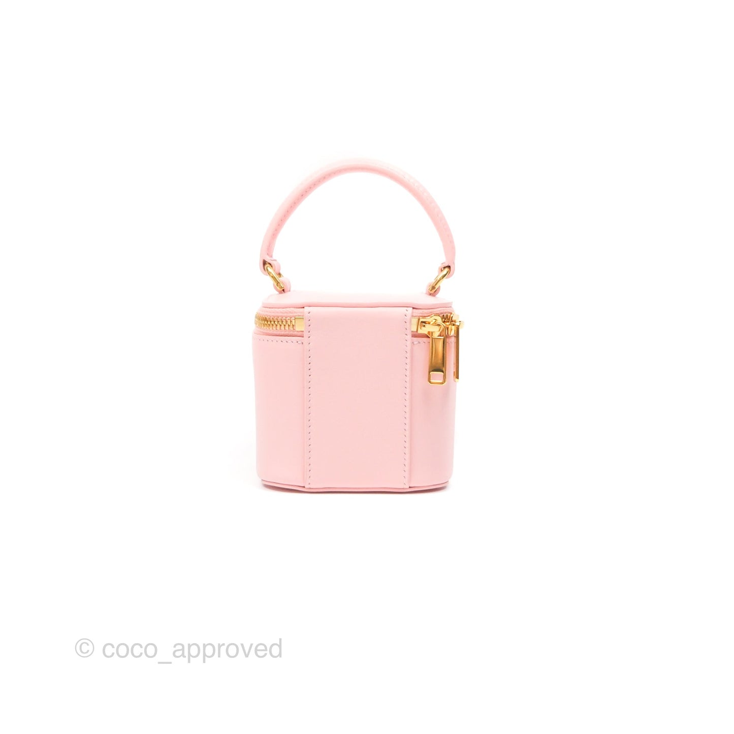 Celine Mini Vanity Case Cuir Triomphe Smooth Calfskin Light Pink