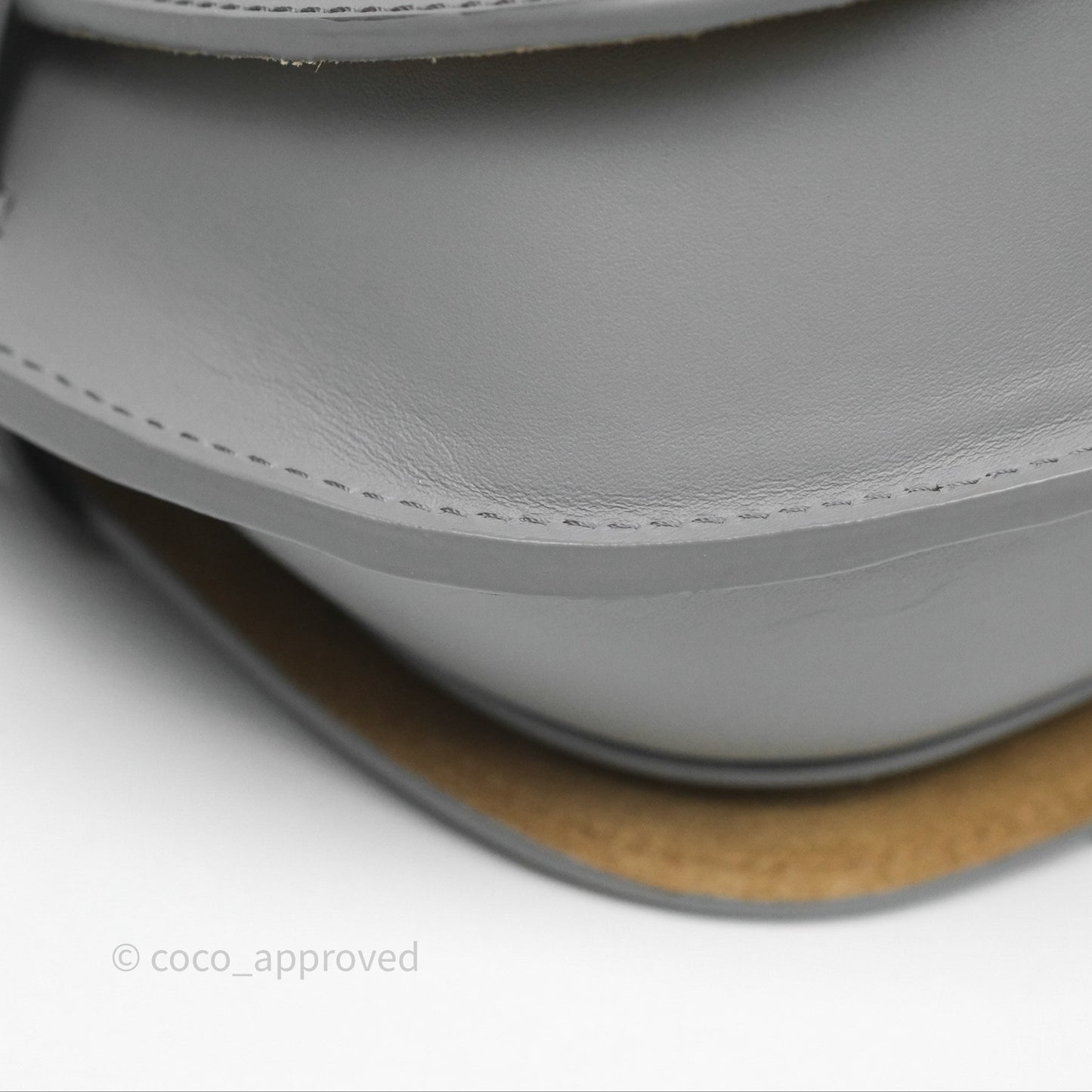 Loewe Mini Gate Dual Bag in Soft Calfskin & Jacquard Strap Light Grey