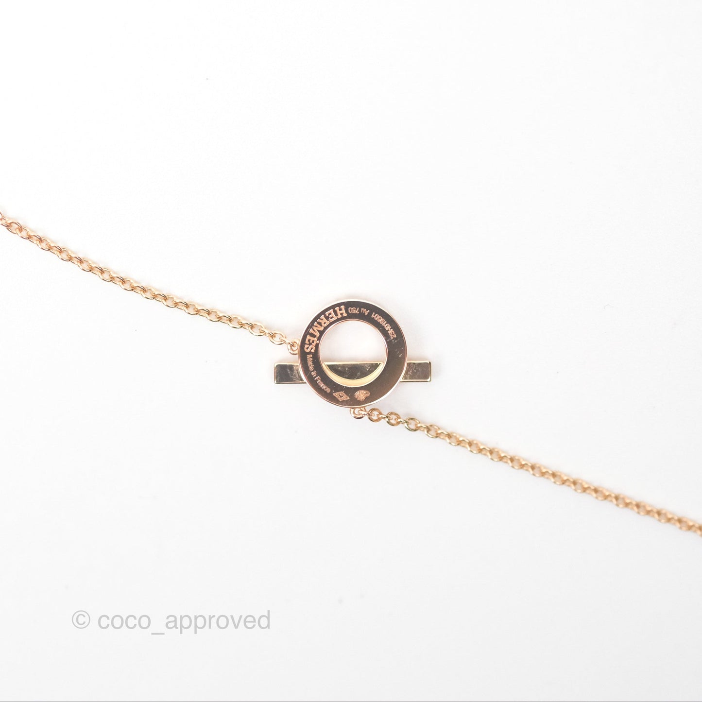 Hermès Finesse Necklace Rose Gold