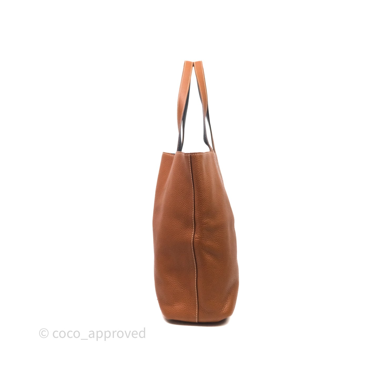 Hermès Double Sens Tote 36 Gold/Navy Clemence