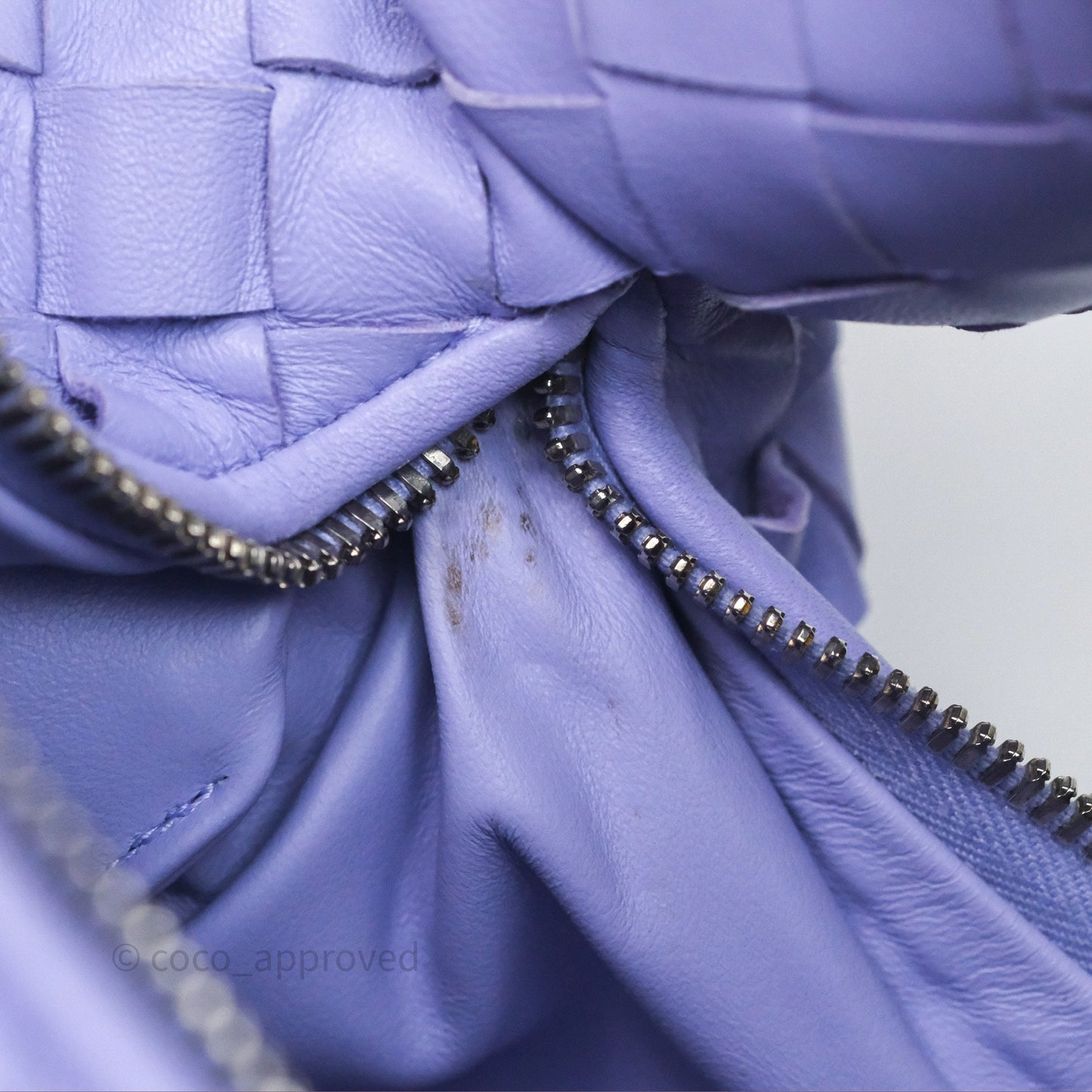 Bottega Veneta Mini Jodie Bag Purple Intrecciato Lambskin