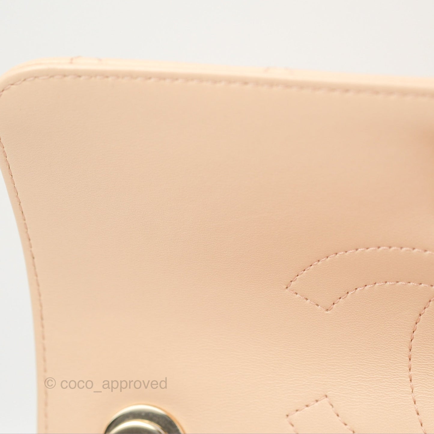 Chanel Small Trendy CC Light Beige Pink Lambskin Gold Hardware