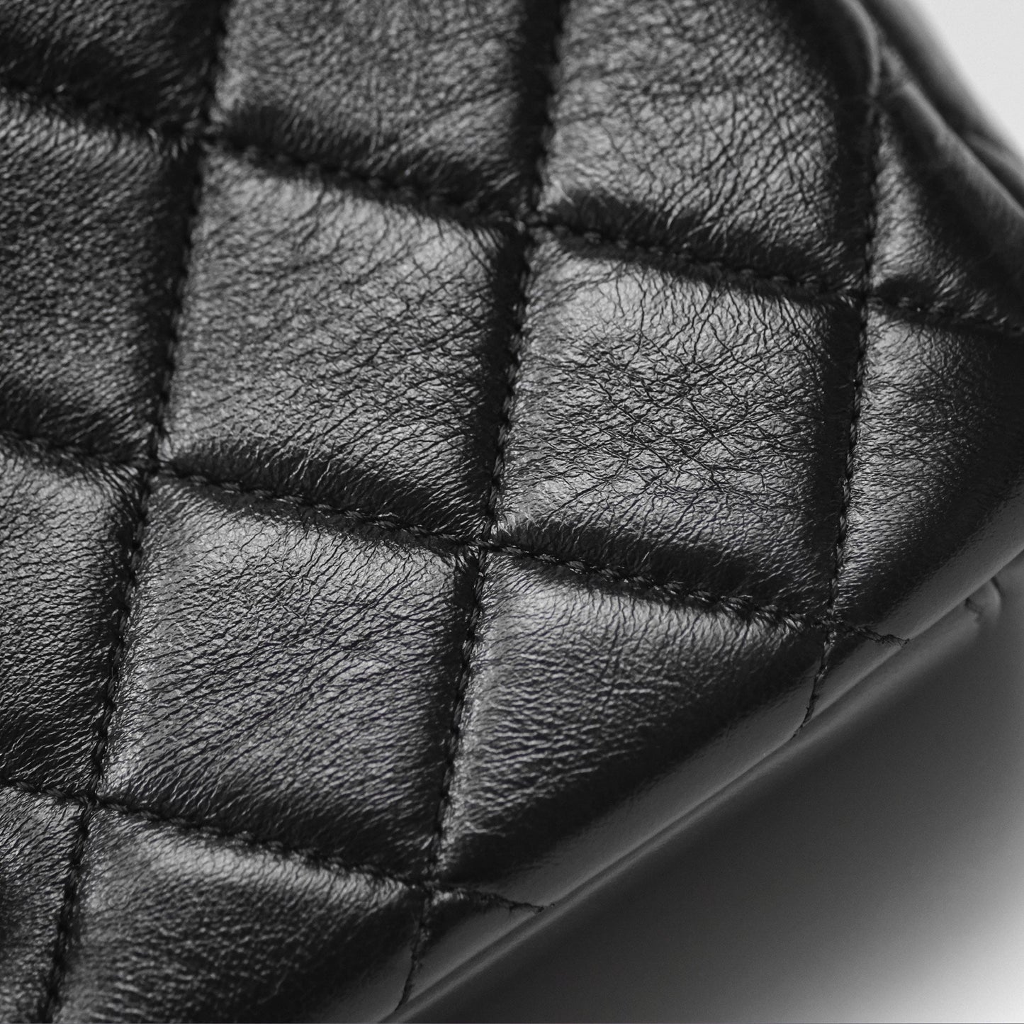 Chanel Quilted Flap Bag Black Lambskin Aged Gold Hardware 22P