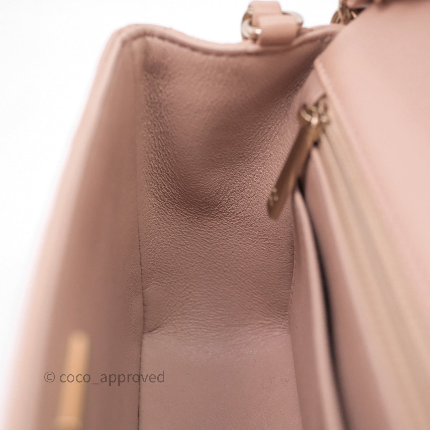 Chanel Mini Rectangular Quilted Beige Lambskin Gold Hardware
