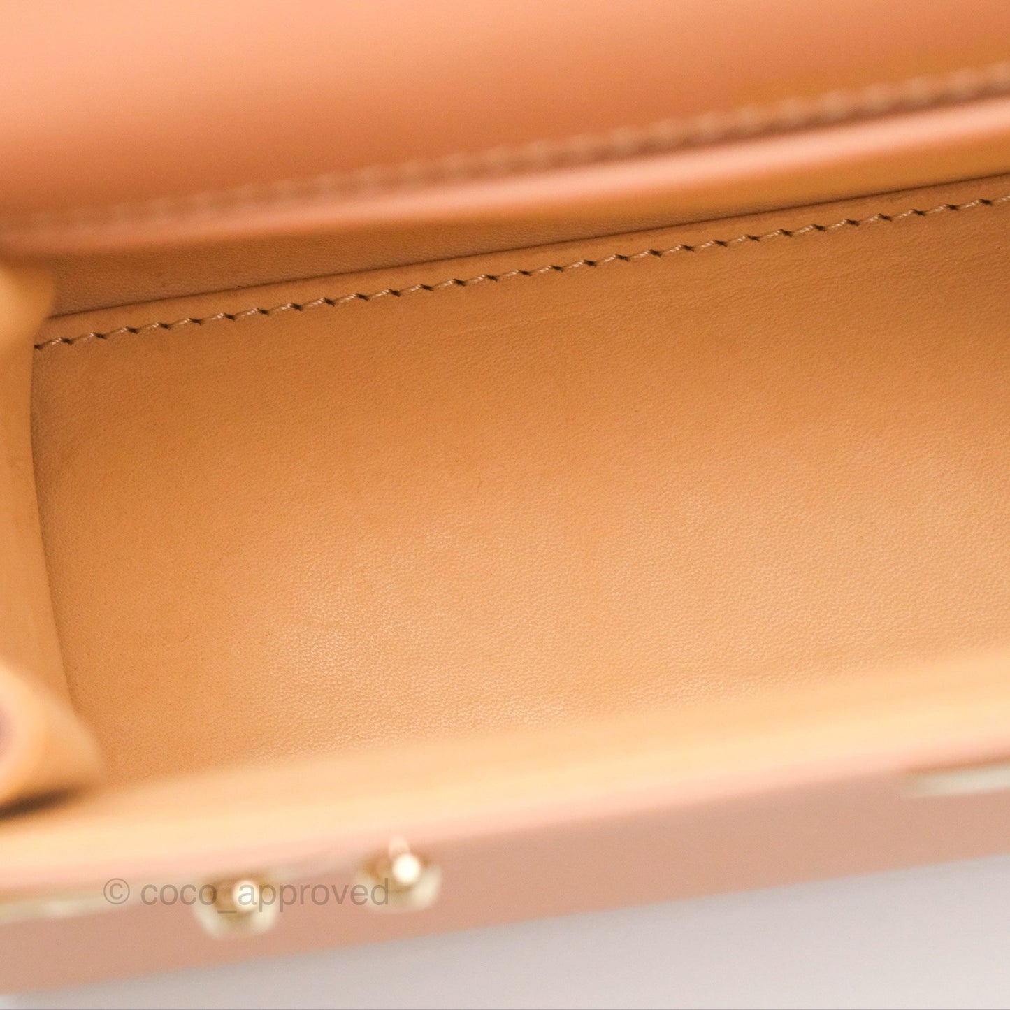 Delvaux Tempête Mini Beige Supple Calfskin Gold Hardware
