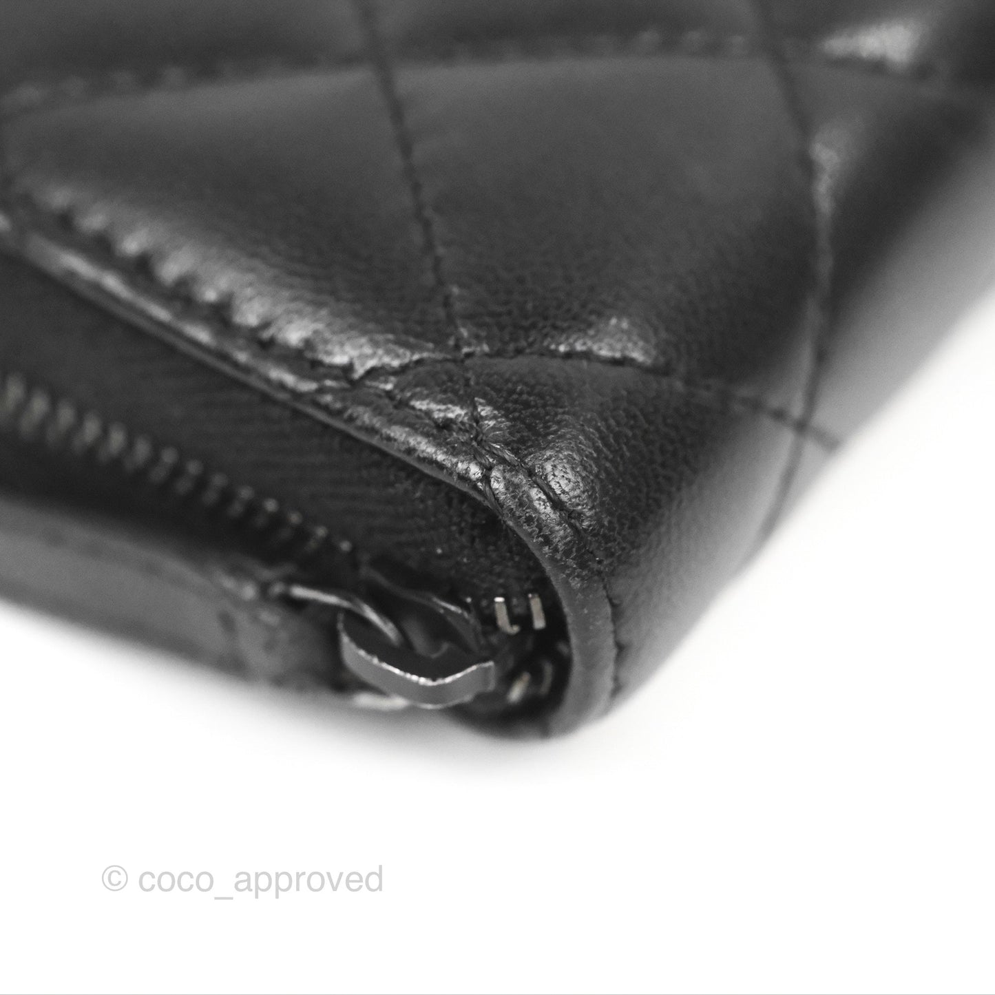 Chanel Classic Zipped Coin Purse So Black Lambskin