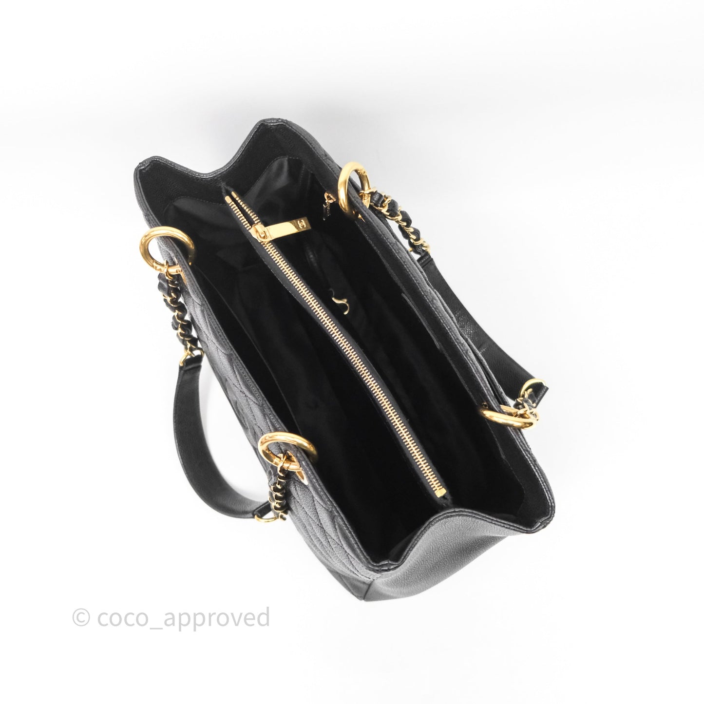 Chanel GST Black Caviar Gold Hardware