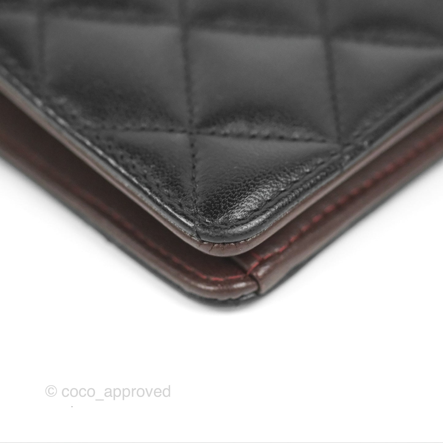 Chanel Classic Long Wallet Quilted Black Lambskin Gold Hardware