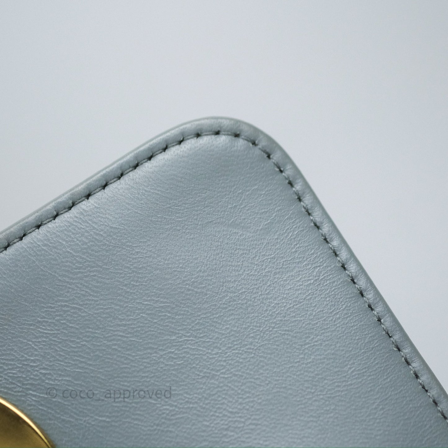 Dior Small Caro Bag Grey Supple Cannage Calfskin
