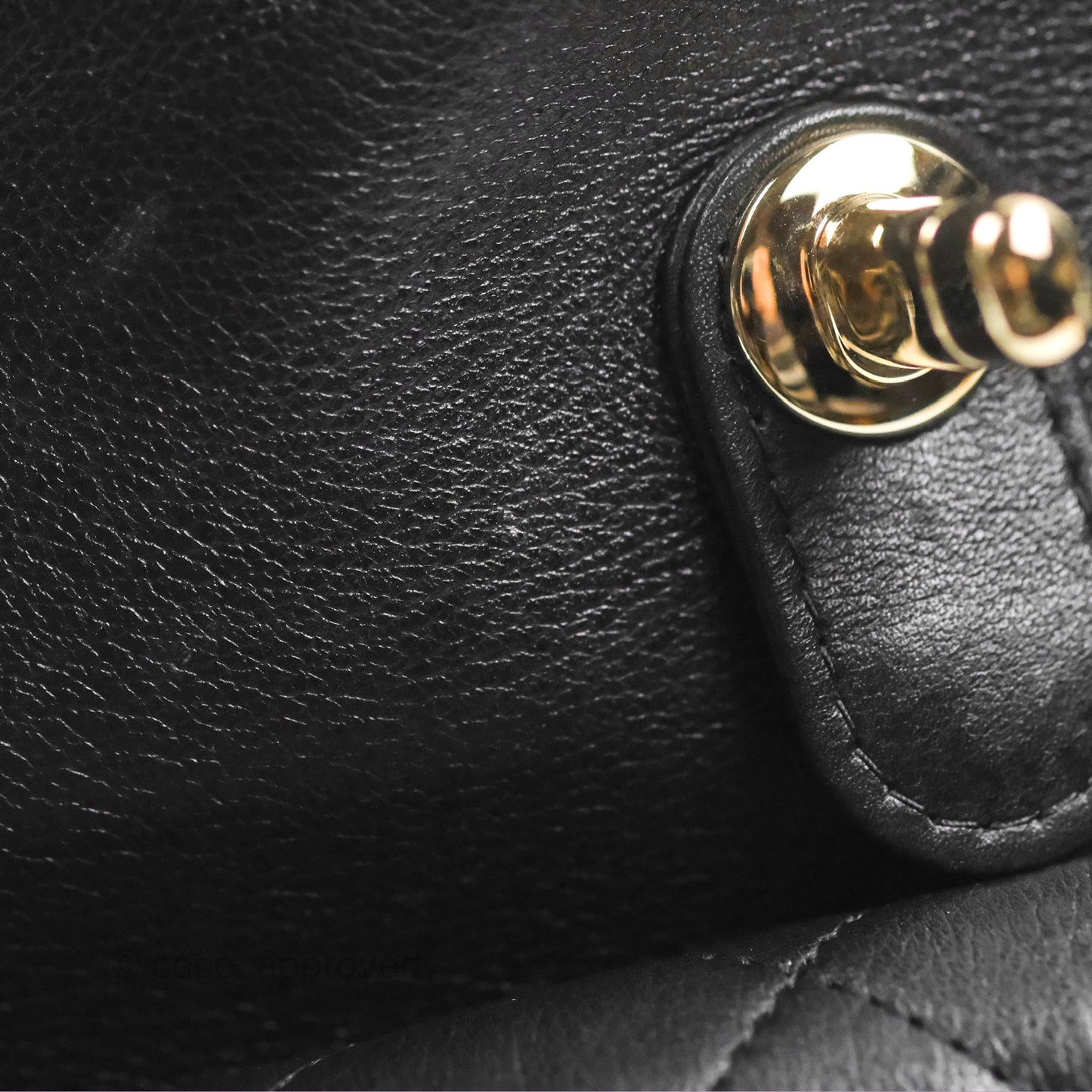 Chanel Quilted Large Duma Drawstring Backpack Black Lambskin