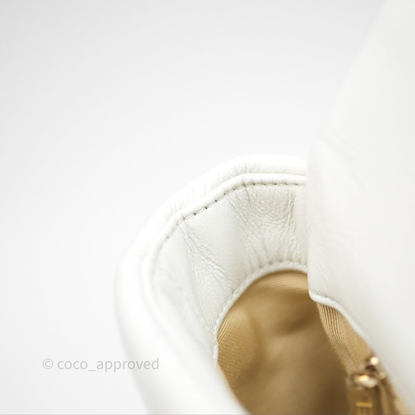 Chanel 19 Small White Mixed Hardware