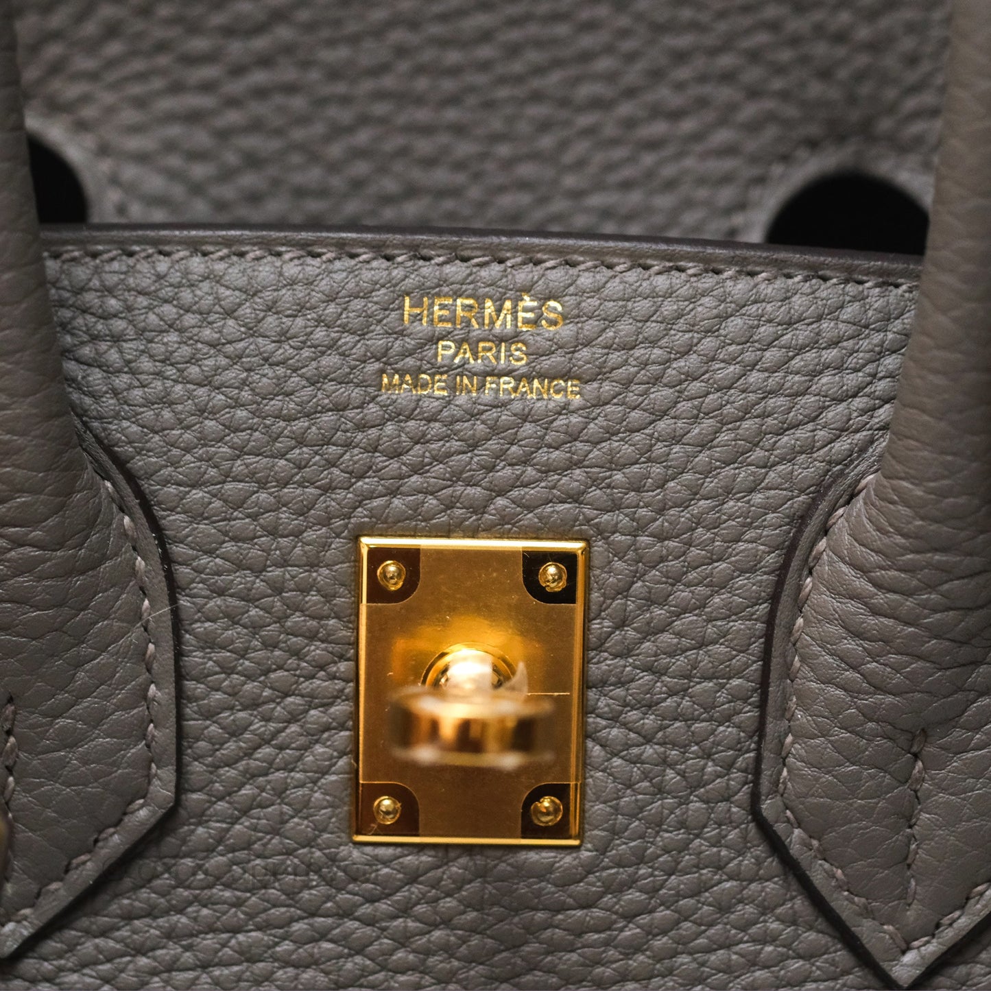 Hermès Birkin 25 Retourne Gris Meyer 0L Togo Gold Hardware