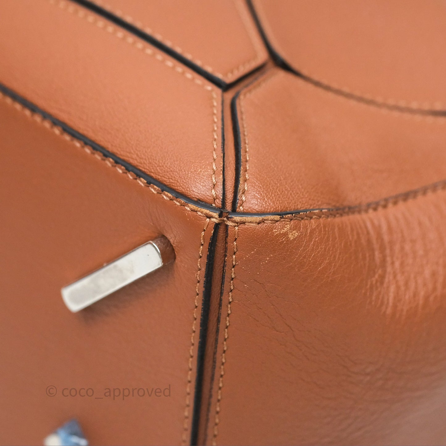 Loewe Medium Puzzle Bag Tan Calfskin