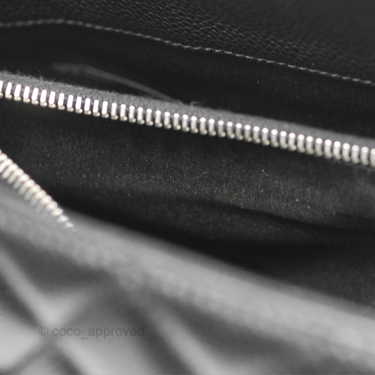 Chanel GST Black Caviar Silver Hardware
