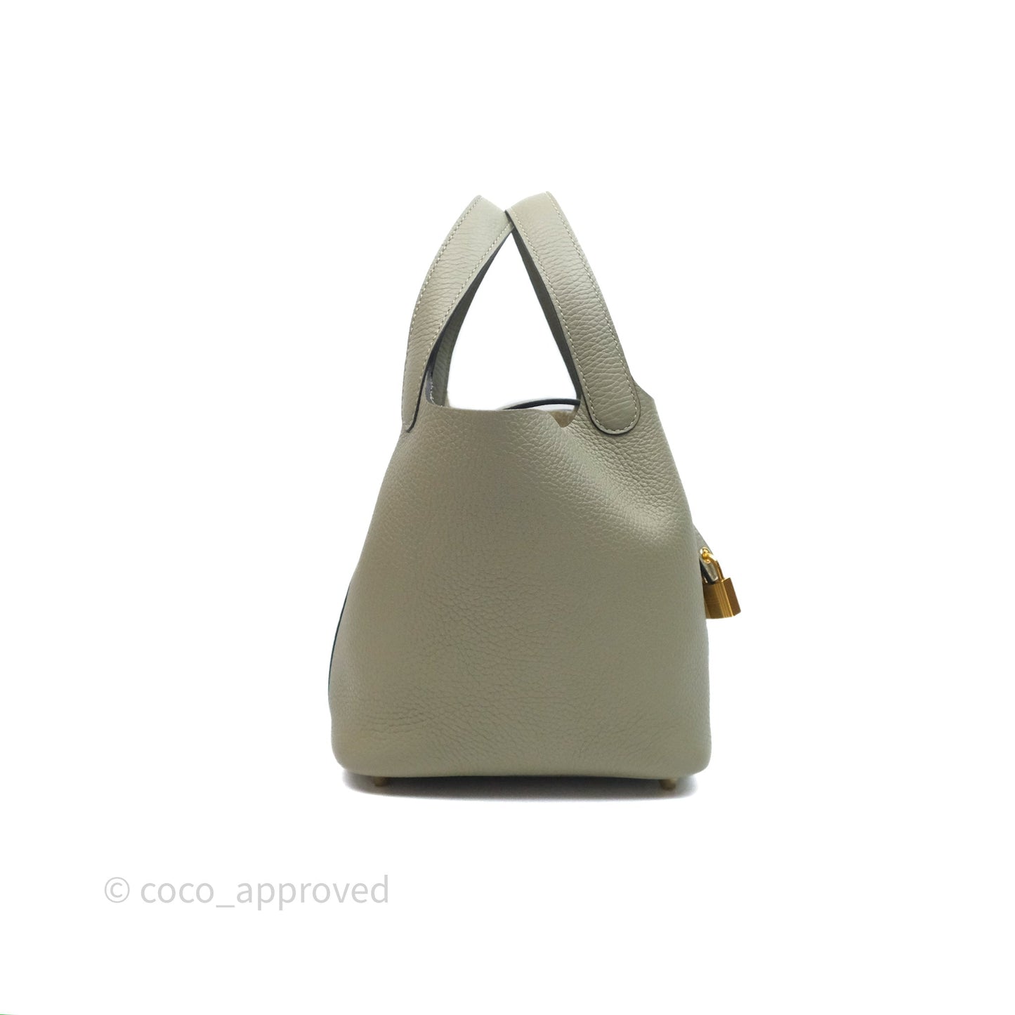 Hermès Picotin 18 Lock Sauge Q1 Clemence Gold Hardware