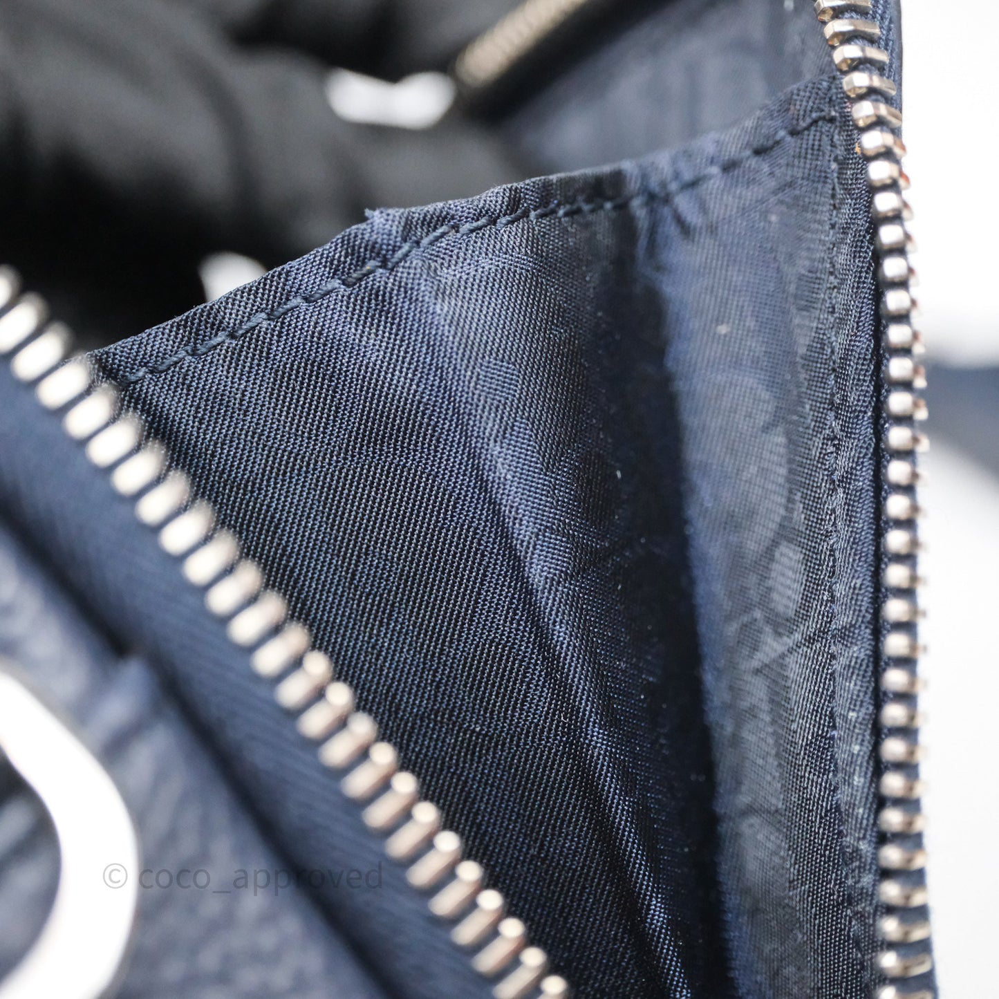 Christian Dior x Air Jordan Messenger Bag Navy Silver Hardware