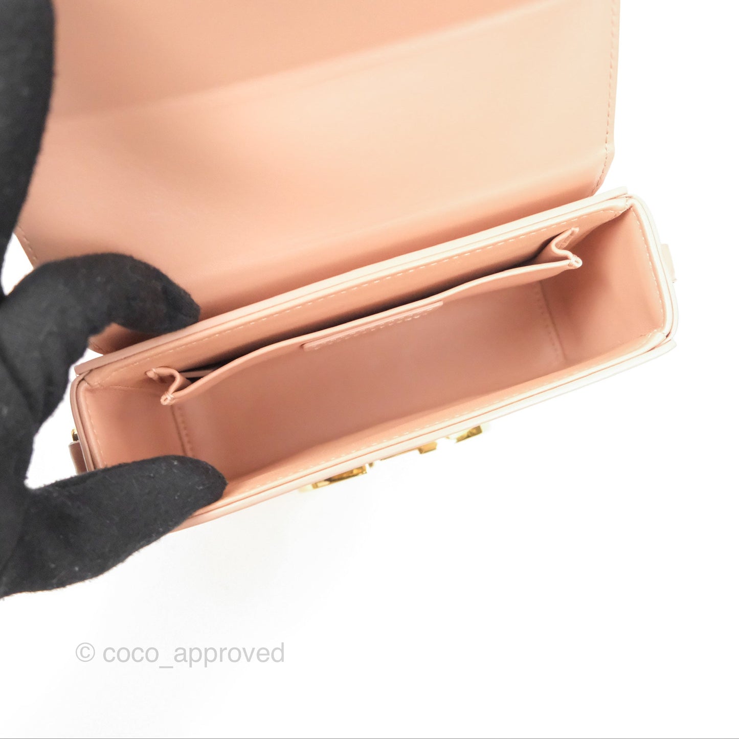 Christian Dior 30 Montaigne Rose Des Vents Calfskin Box Bag