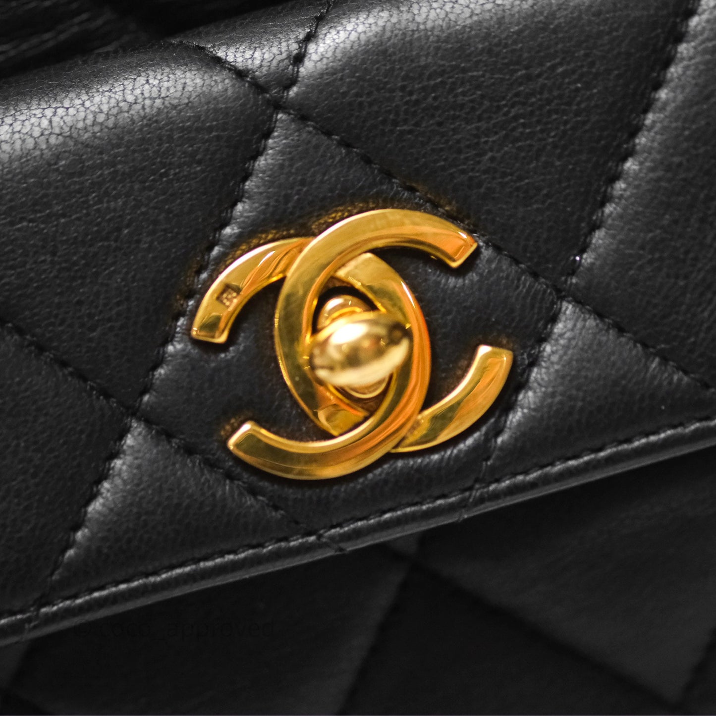 Chanel Vintage CC Duma Backpack Black Lambskin 24K Gold Hardware