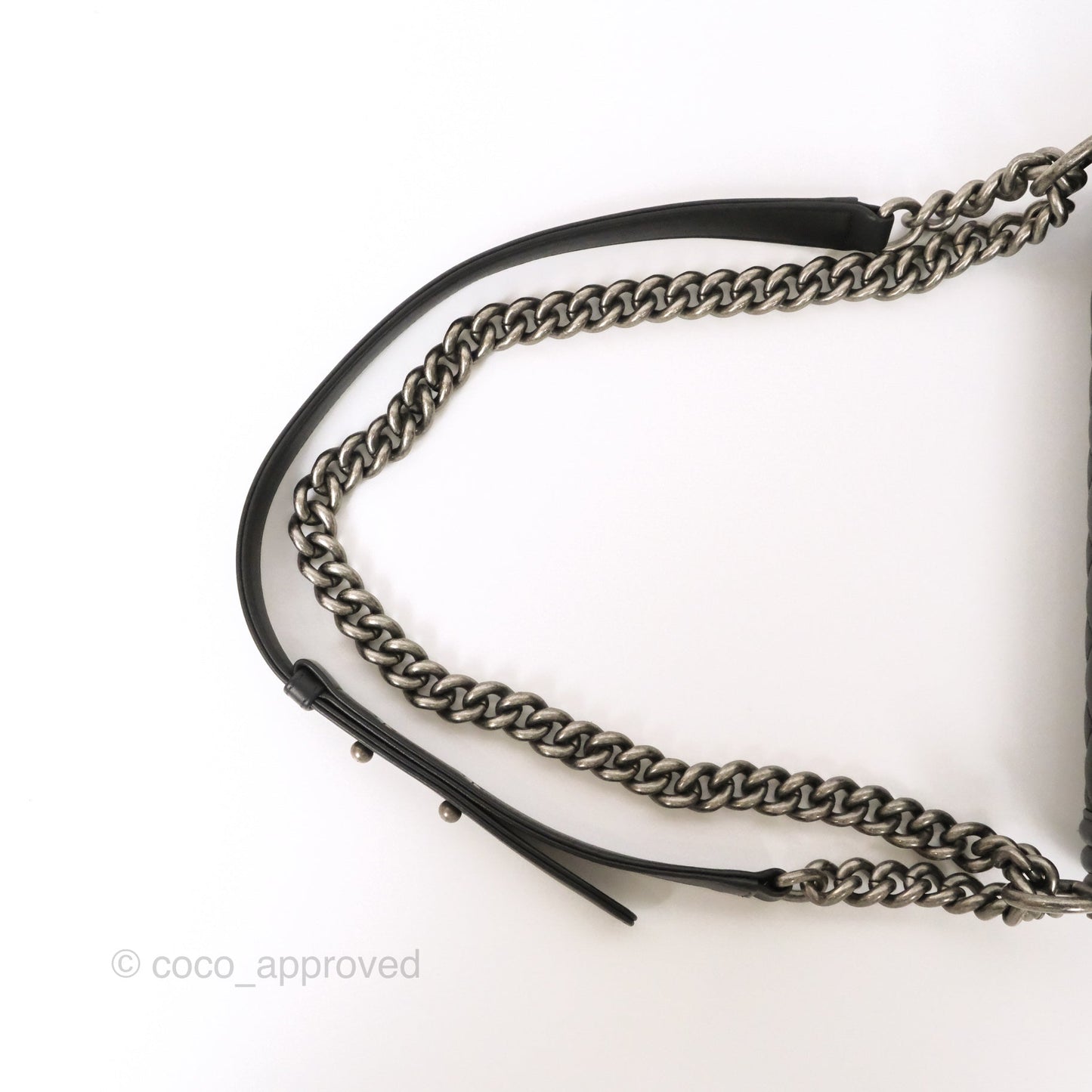 Chanel Medium Boy Quilted Black Calfskin Ruthenium Hardware