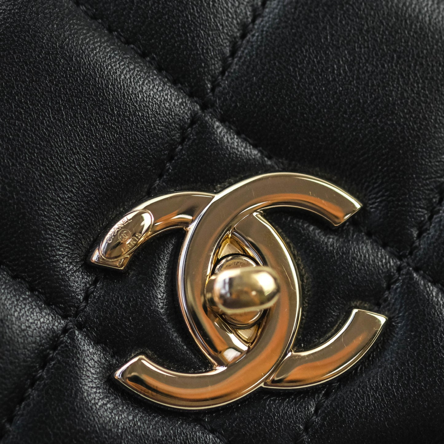 Chanel Trendy CC Small Black Lambskin Gold Hardware