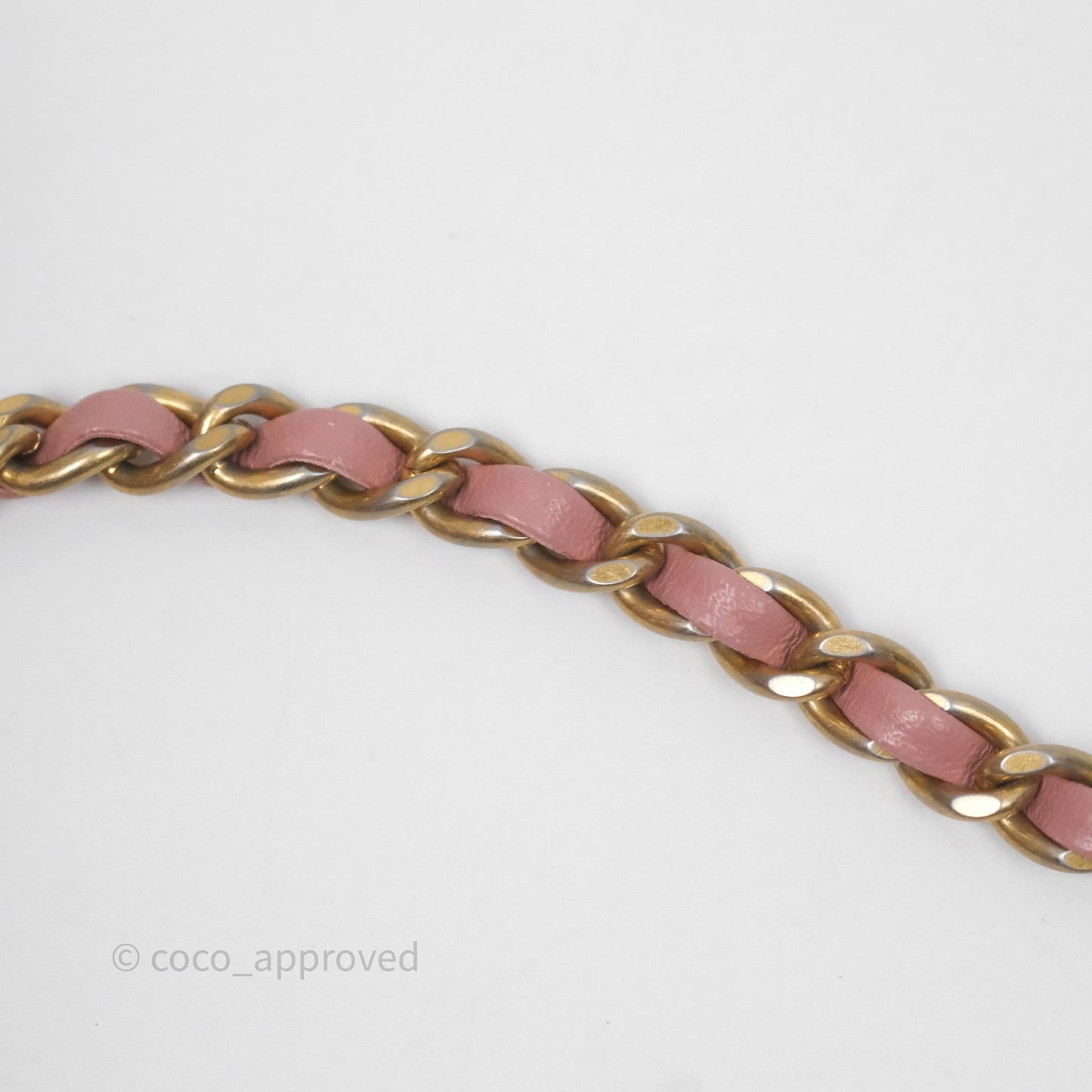 Chanel Mini Rectangular Pearl Crush Dusty Pink Lambskin Aged Gold Hardware