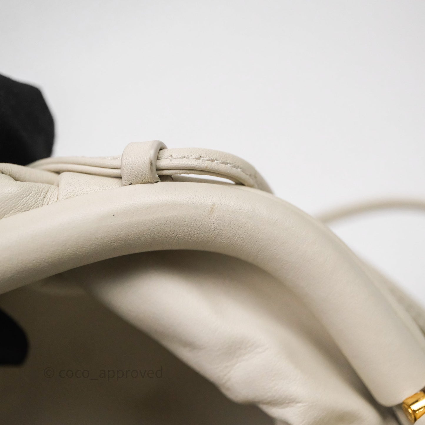 Bottega Veneta The Mini Pouch Ivory Calfskin