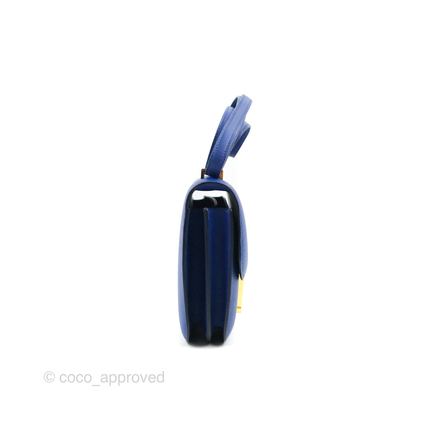 Hermès Constance Mini 18cm Bleu Electric Epsom Gold Hardware