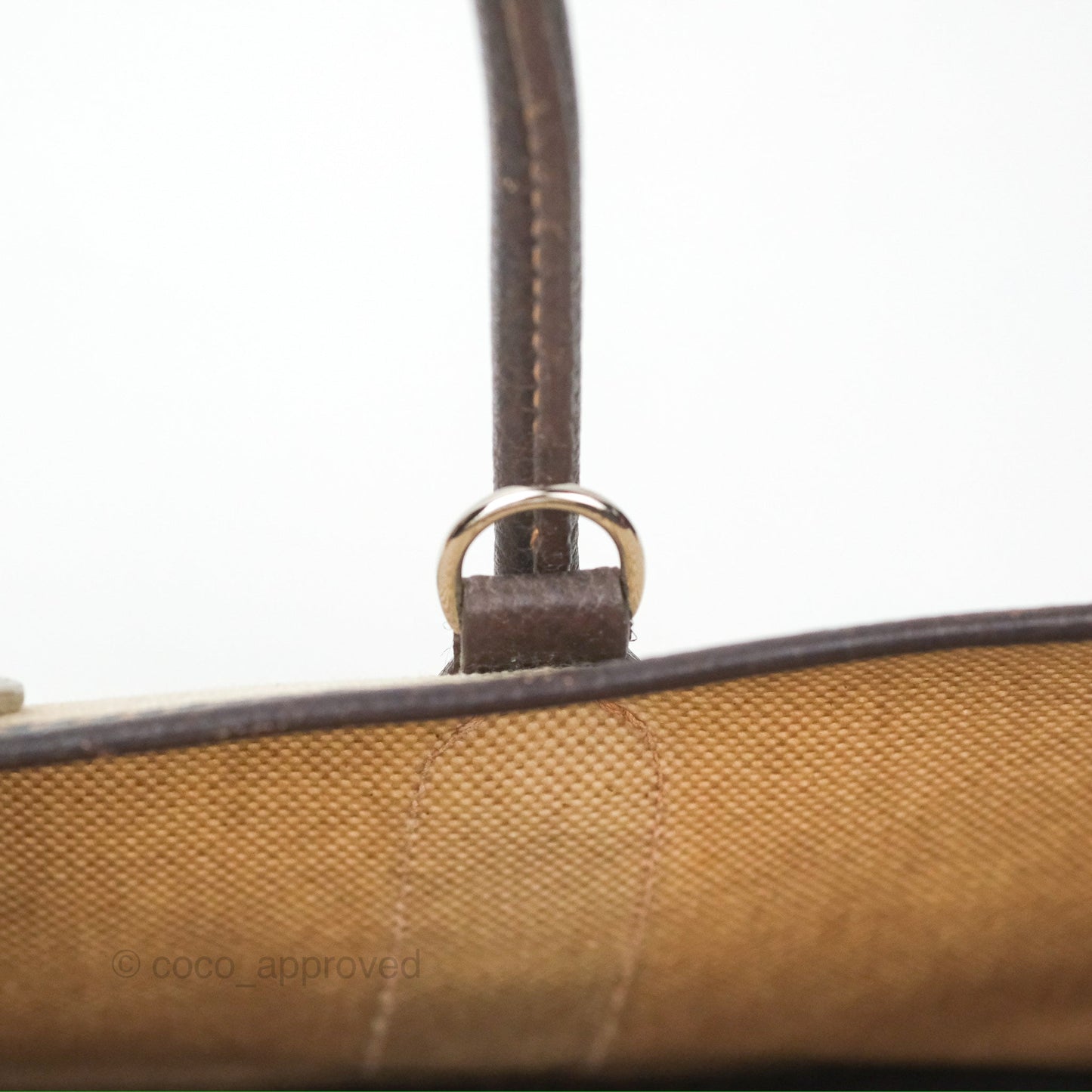Hermès Garden Party 30 Canvas Brown/ Natural