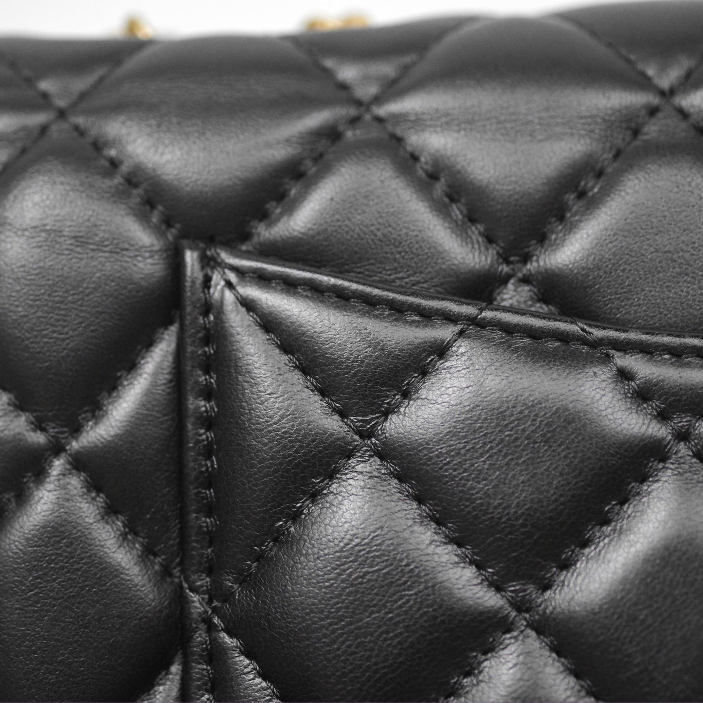 Chanel All Slide Wallet on Chain WOC Adjustable Chain Quilted Black Lambskin 22K