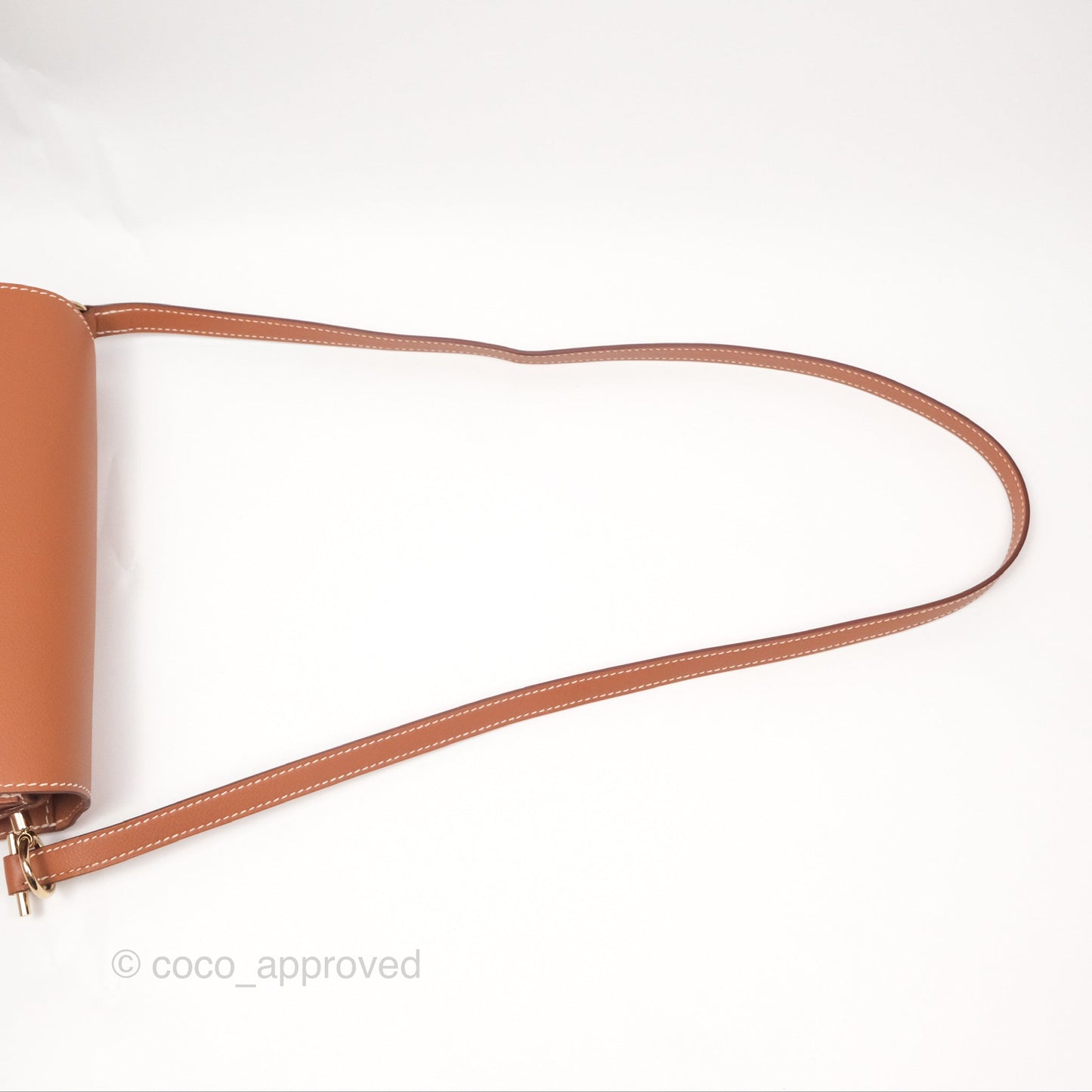 Hermès Roulis 23 Gold Evercolor Gold Hardware