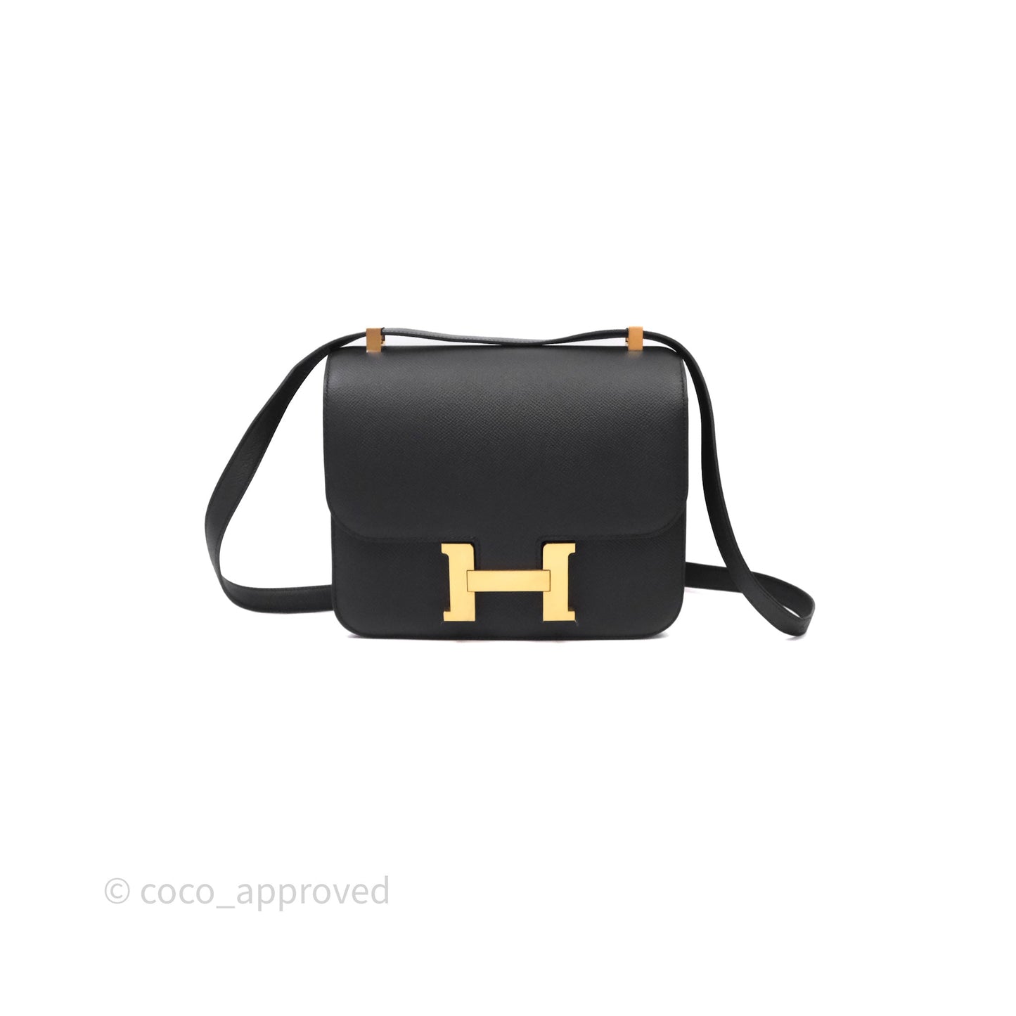 Hermès Constance 24 Noir 89 Epsom Gold Hardware