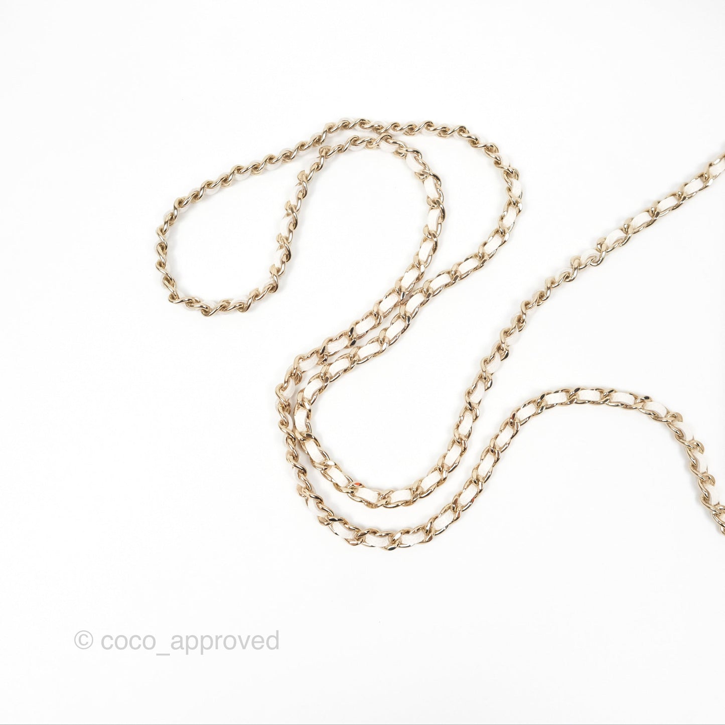 Chanel Quilted Mini Wallet on Chain WOC Ivory Caviar Gold Hardware