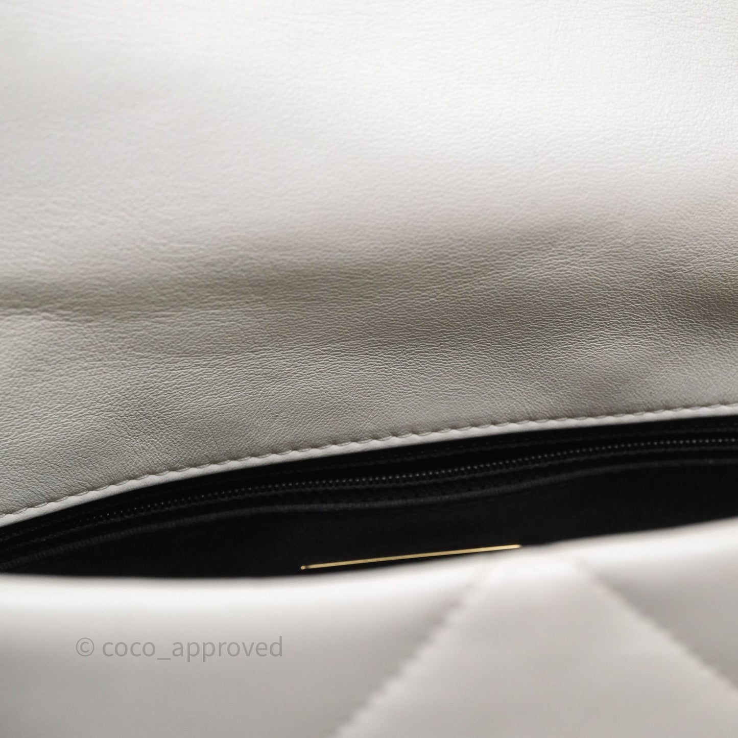 Chanel 19 Medium White Mixed Hardware