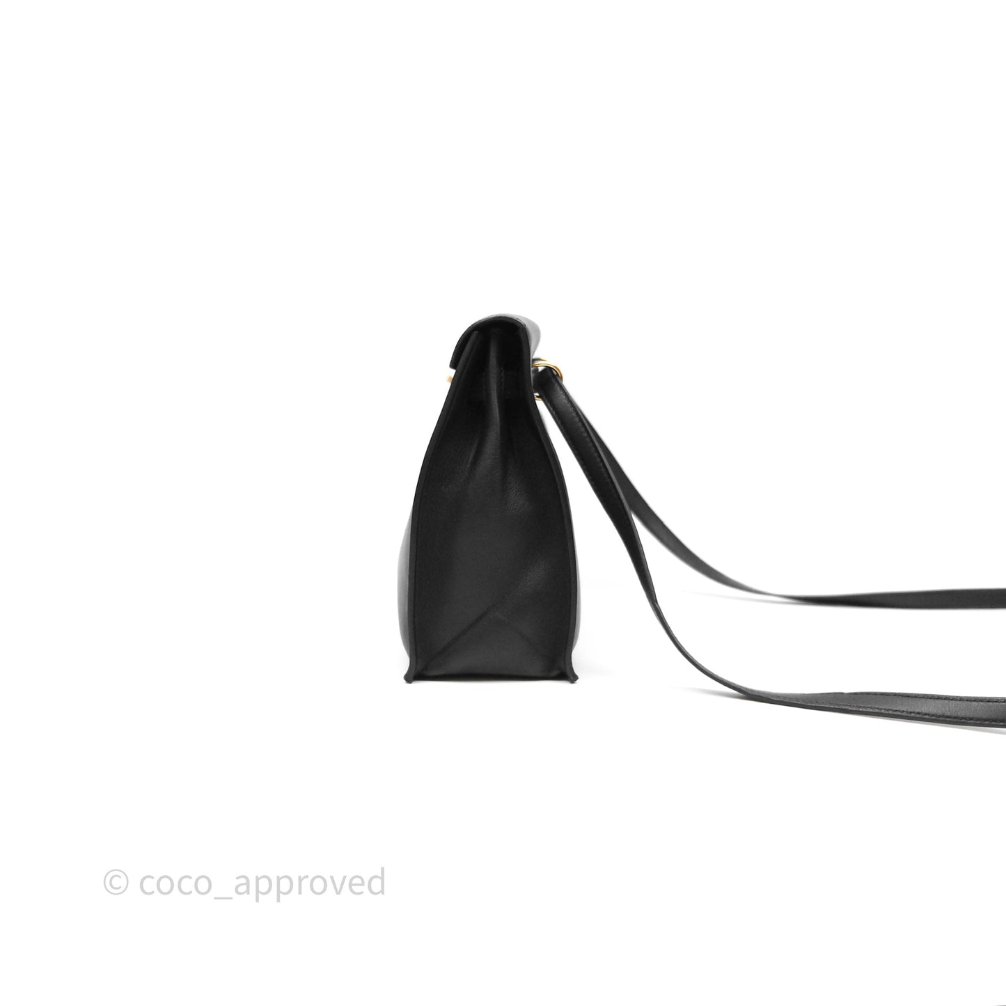 Hermès Kelly Danse II Bag Black Noir 89 Swift Gold Hardware