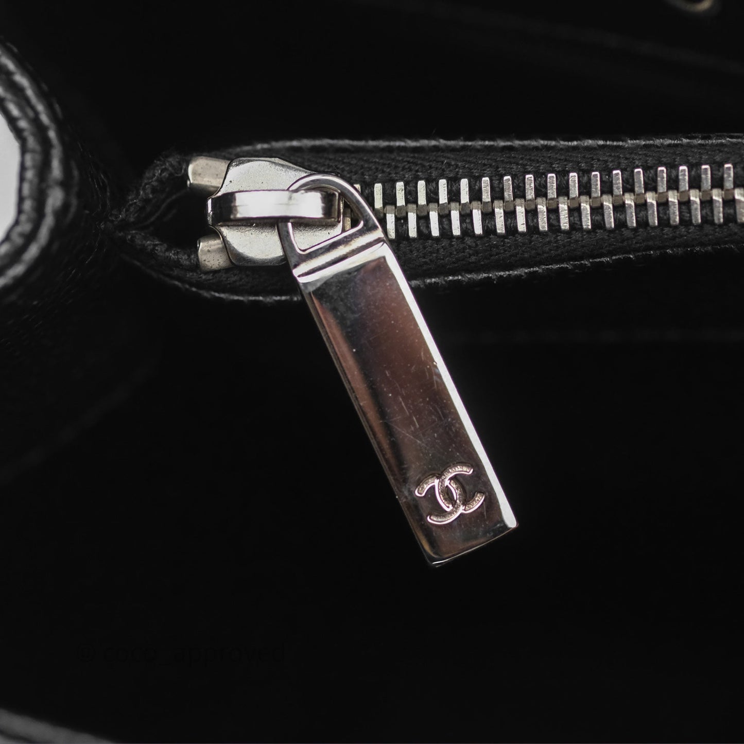 Chanel GST Black Caviar Silver Hardware