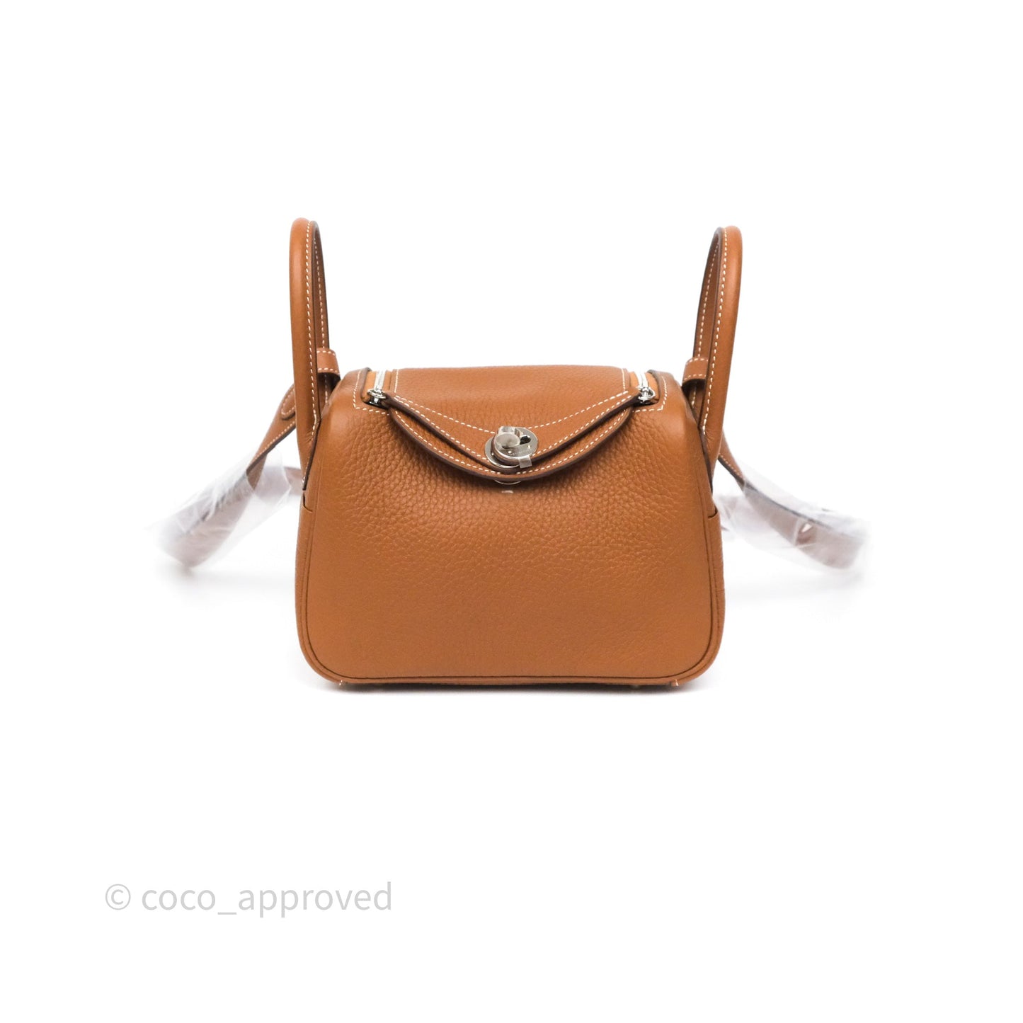 Hermès Mini Lindy 20 Gold 37 Clemence Palladium Hardware