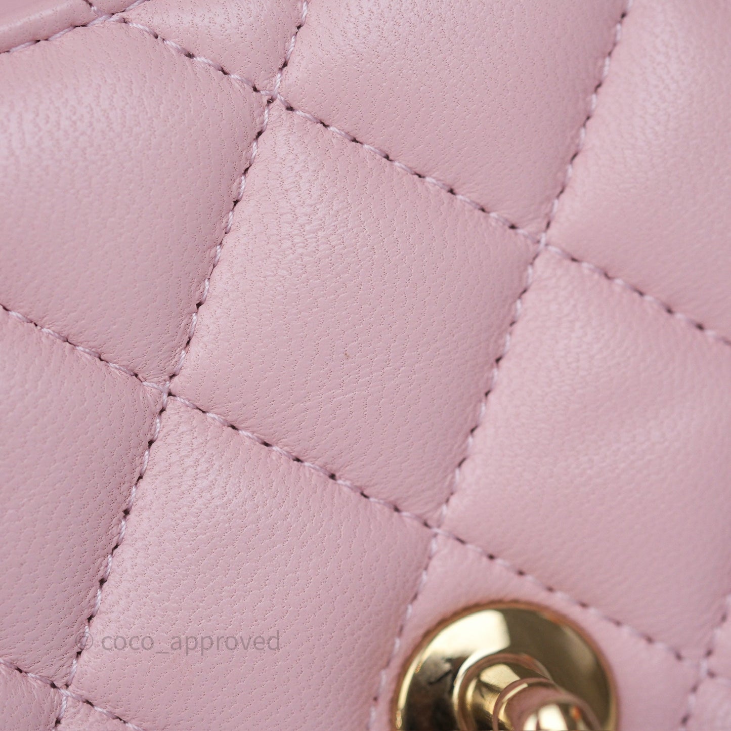 Chanel Quilted Extra Mini Rectangular Flap Pink Lambskin Gold Hardware