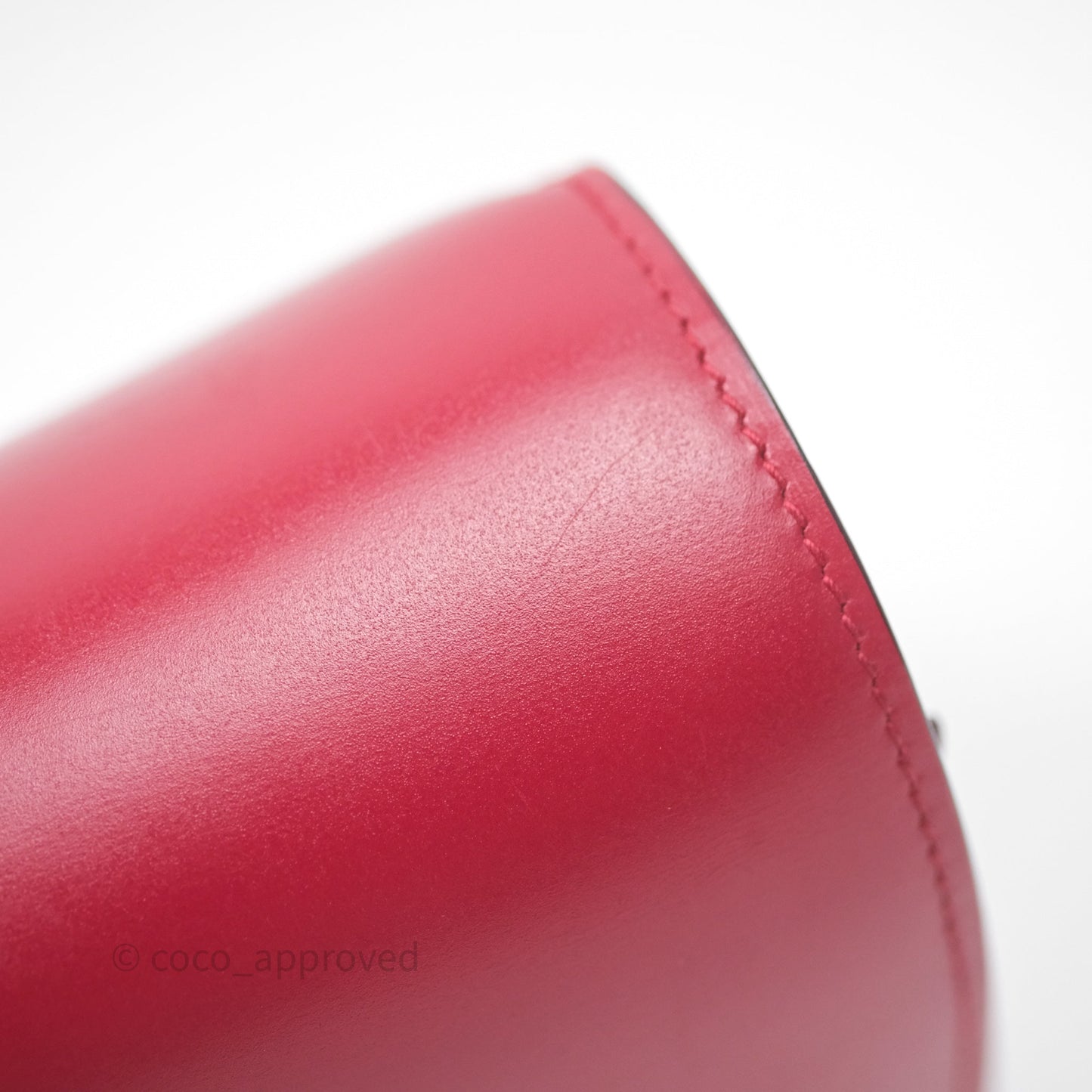 Celine Small Classic Box Flap Red Calfskin