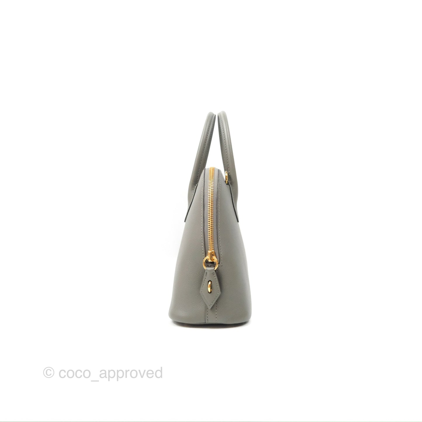 Hermès Bolide 1923 25 Gris Meyer 0L Evercolor Gold Hardware