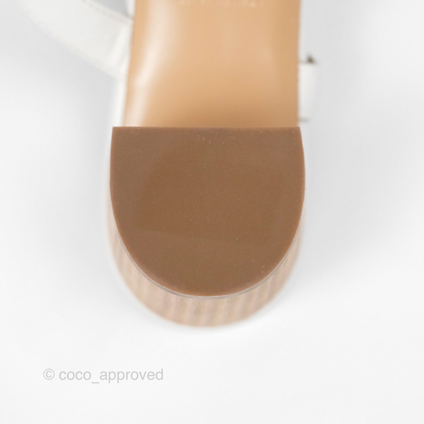 Hermès Bikini Sandals in White Size 38.5